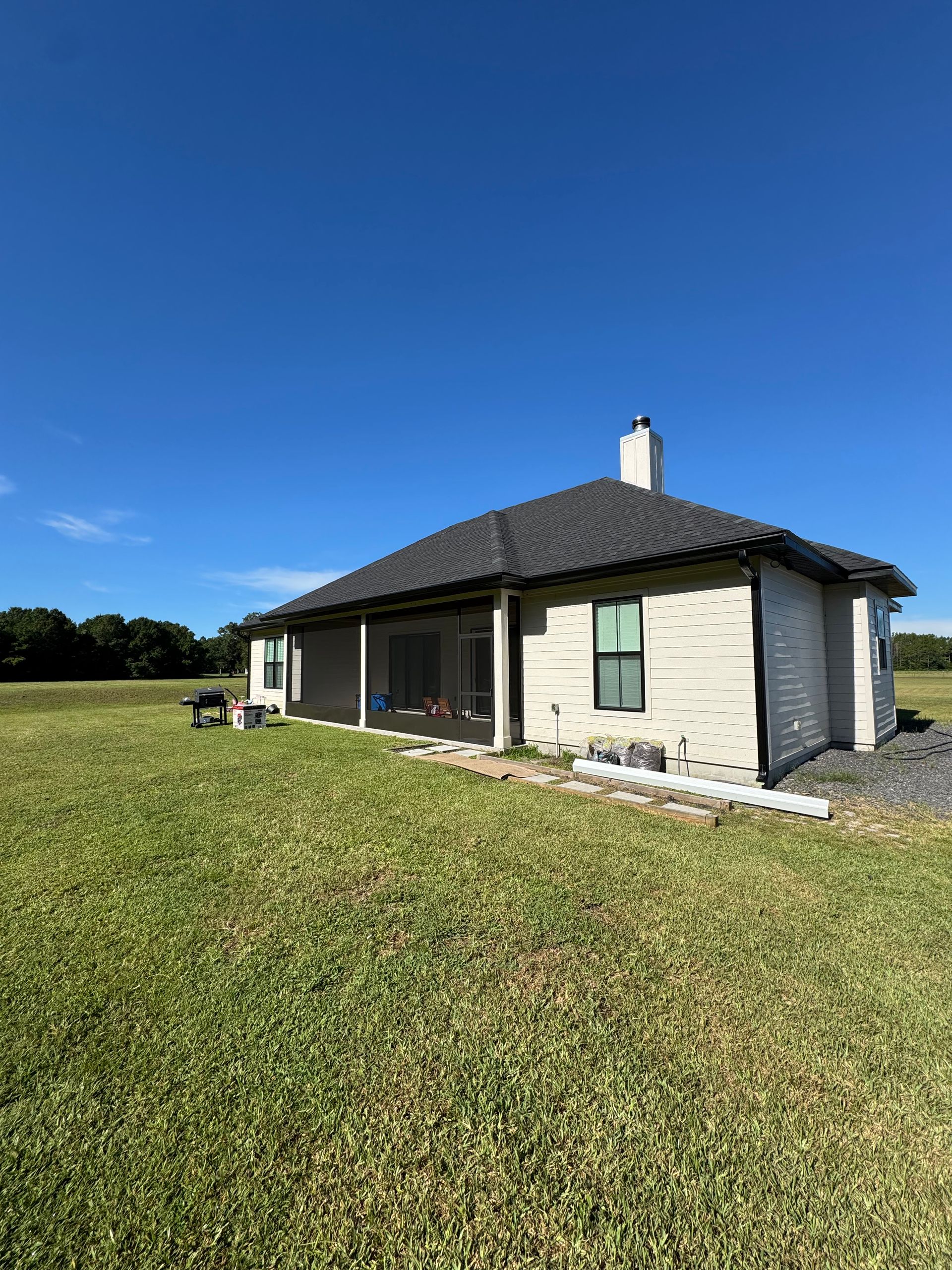 Installed soffits and fascia — Brooker, FL — Streamline Seamless Gutters LLC